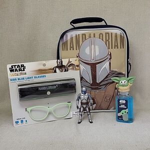 Thermos Star Wars Mandalorian Soft Lunch Bag, Kids Blue light glasses, figure